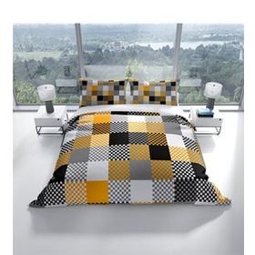 Monohome Cattleya Checkers 3d Pamuk Saten Çift Kişilik Nevresim Takımı