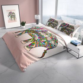Monohome Cattleya Elephant 3d Pamuk Saten Çift Kişilik Nevresim Takımı