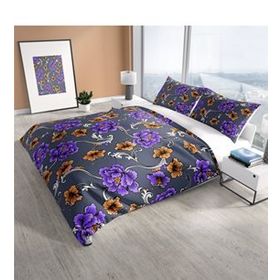 Monohome Cattleya Floral 3d Pamuk Saten Çift Kişilik Nevresim Takımı