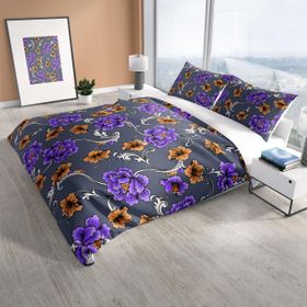 Monohome Cattleya Floral 3d Pamuk Saten Çift Kişilik Nevresim Takımı