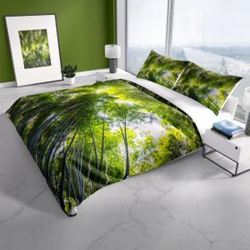 Monohome Cattleya Forest I 3d Pamuk Saten Çift Kişilik Nevresim Takımı
