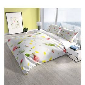 Monohome Cattleya Garden 3d Pamuk Saten Çift Kişilik Nevresim Takımı