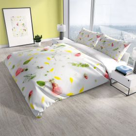Monohome Cattleya Garden 3d Pamuk Saten Çift Kişilik Nevresim Takımı