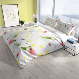 Monohome Cattleya Garden 3d Pamuk Saten Çift Kişilik Nevresim Takımı