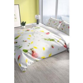 Monohome Cattleya Garden 3d Pamuk Saten Çift Kişilik Nevresim Takımı
