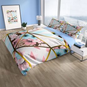 Monohome Cattleya Goldline 3D Pamuk Saten Çift Kişilik Nevresim Takımı