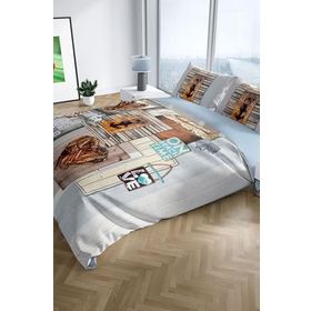 Monohome Cattleya La Mer 3D Pamuk Saten Çift Kişilik Nevresim Takımı