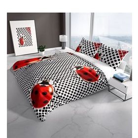 Monohome Cattleya Ladybug 3d Pamuk Saten Çift Kişilik Nevresim Takımı