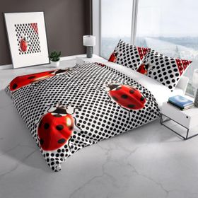 Monohome Cattleya Ladybug 3d Pamuk Saten Çift Kişilik Nevresim Takımı
