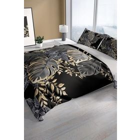 Monohome Cattleya Leaf 3D Pamuk Saten Çift Kişilik Nevresim Takımı