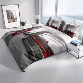 Monohome Cattleya London 3D Pamuk Saten Çift Kişilik Nevresim Takımı
