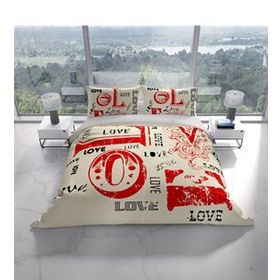 Monohome Cattleya Love 3D Pamuk Saten Çift Kişilik Nevresim Takımı