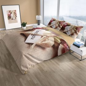 Monohome Cattleya Love You 3d Pamuk Saten Çift Kişilik Nevresim Takımı