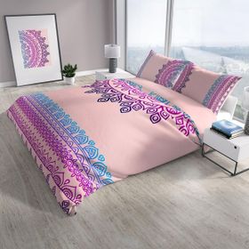 Monohome Cattleya Mandala 3D Pamuk Saten Çift Kişilik Nevresim Takımı