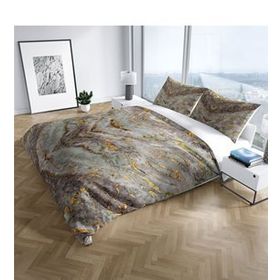 Monohome Cattleya Marble 3D Pamuk Saten Çift Kişilik Nevresim Takımı