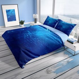 Monohome Cattleya Middle Sea 3D Pamuk Saten Çift Kişilik Nevresim Takımı