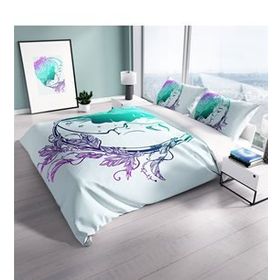 Monohome Cattleya Moon 3D Dijital Baskılı Çift Kişilik Nevresim Takımı