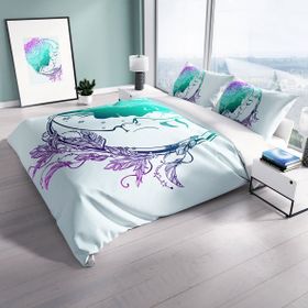 Monohome Cattleya Moon 3D Dijital Baskılı Çift Kişilik Nevresim Takımı