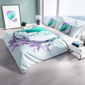 Monohome Cattleya Moon 3D Dijital Baskılı Çift Kişilik Nevresim Takımı