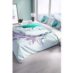Monohome Cattleya Moon 3D Dijital Baskılı Çift Kişilik Nevresim Takımı