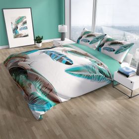 Monohome Cattleya New Feather 3D Pamuk Saten Çift Kişilik Nevresim Takımı