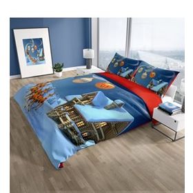 Monohome Cattleya Ny Wish 3d Pamuk Saten Çift Kişilik Nevresim Takımı