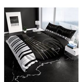 Monohome Cattleya Piano 3d Pamuk Saten Çift Kişilik Nevresim Takımı