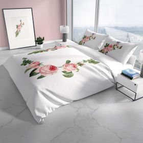 Monohome Cattleya Pinkivy 3d Pamuk Saten Çift Kişilik Nevresim Takımı