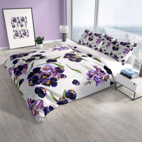 Monohome Cattleya Purple 3d Pamuk Saten Çift Kişilik Nevresim Takımı