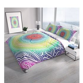 Monohome Cattleya Rainbow 3d Pamuk Saten Çift Kişilik Nevresim Takımı