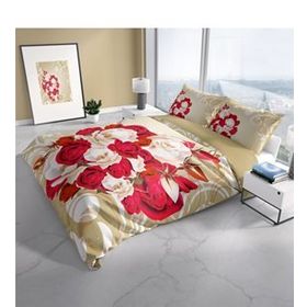 Monohome Cattleya Rose1007 3d Pamuk Saten Çift Kişilik Nevresim Takımı