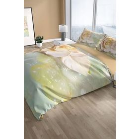 Monohome Cattleya Silvery 3d Pamuk Saten Çift Kişilik Nevresim Takımı