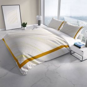 Monohome Cattleya White 3D Pamuk Saten Çift Kişilik Nevresim Takımı