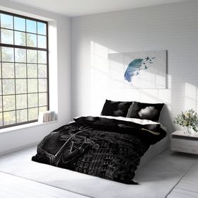 Monohome City 3D Pamuk Saten Çift Kişilik 200x220 cm Nevresim Takımı