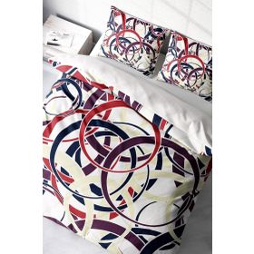 Monohome Colored Rings Modern Renkli Çift Kişilik 200x220 cm Nevresim Takımı