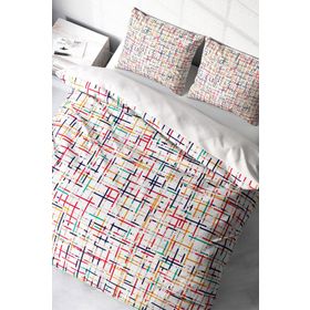Monohome Colorful Lines Modern Renkli Çift Kişilik 200x220 cm Nevresim Takımı