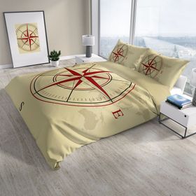 Monohome Compass 3D Pamuk Saten Çift Kişilik 200x220 cm Nevresim Takımı