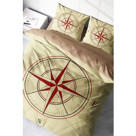 Monohome Compass Klasik Renkli Çift Kişilik 200x220 cm Nevresim Takımı