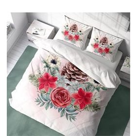 Monohome Cone 3D Pamuk Saten Çift Kişilik 200x220 cm Nevresim Takımı