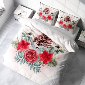 Monohome Cone 3D Pamuk Saten Çift Kişilik 200x220 cm Nevresim Takımı