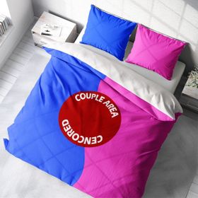 Monohome Couple Area 3D Pamuk Saten Çift Kişilik 200x220 cm Nevresim Takımı