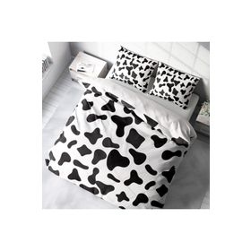 Monohome Cow 3D Pamuk Saten Çift Kişilik Nevresim Takım