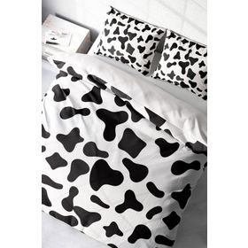 Monohome Cow 3D Pamuk Saten Çift Kişilik Nevresim Takım