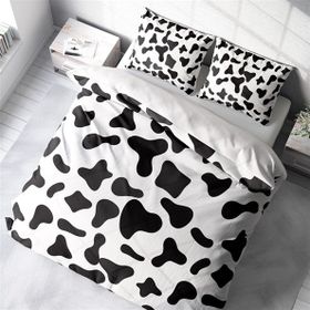 Monohome Cow 3D Pamuk Saten Çift Kişilik Nevresim Takımı