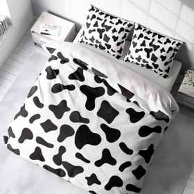 Monohome Cow 3D Pamuk Saten Çift Kişilik Nevresim Takımı