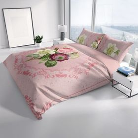 Monohome Damask Rose 3D Renkli Çift Kişilik 200x220 cm Nevresim Takımı