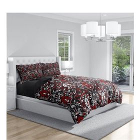 Monohome Damask Rose 3D Renkli Çift Kişilik 200x220 cm Nevresim Takımı