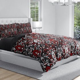 Monohome Damask Rose 3D Renkli Çift Kişilik 200x220 cm Nevresim Takımı