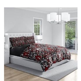 Monohome Damask Rose 3D Renkli Çift Kişilik 200x220 cm Nevresim Takımı