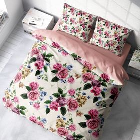Monohome Dance Of Roses Naturel Renkli Çift Kişilik 200x220 cm Nevresim Takımı